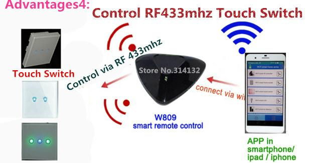 Smart universal wifi remote control home automation IR controller switch android 5