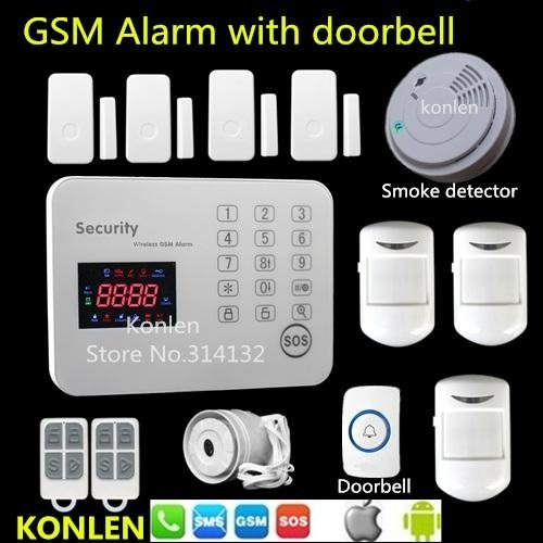 touch voice gsm alarm system alarme casa maison home security 120 wireles