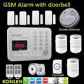 touch voice gsm alarm system alarme casa