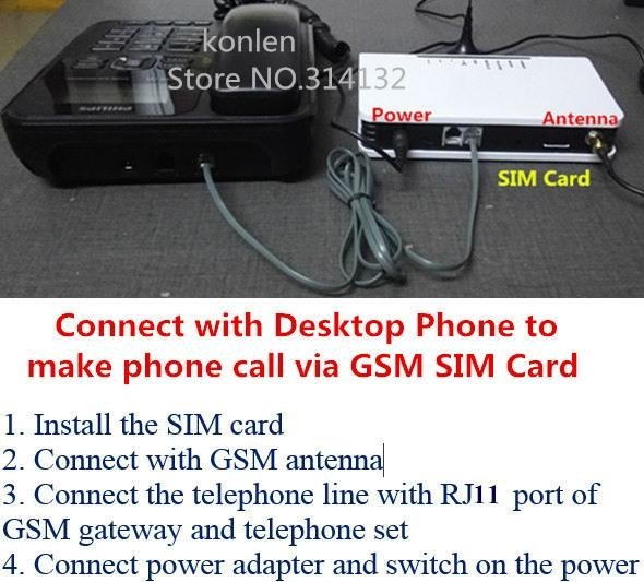 GSM Gateway FWT Fixed Wireless Terminal For Connect Desk Phone To Make Call 3