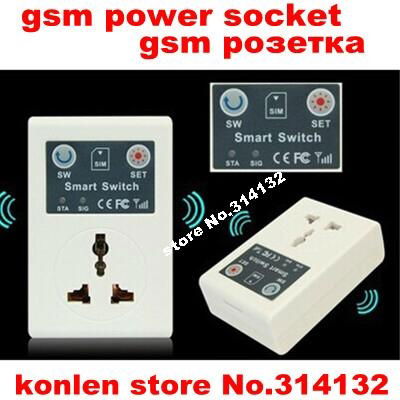 remote control power gsm switch socket by call or sms for home automation 3