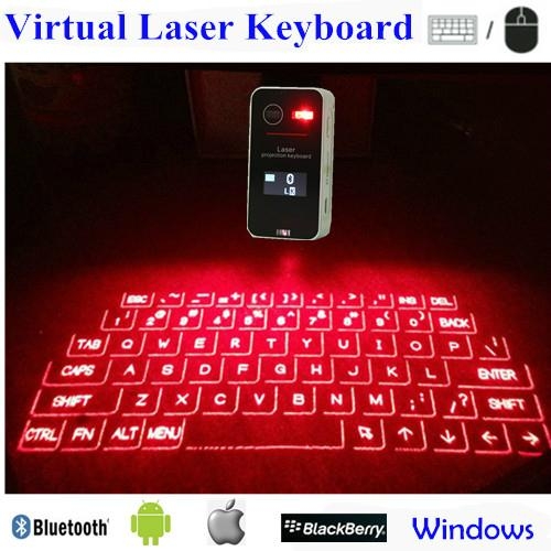 Touch Portable Bluetooth Virtual Laser Projection Keyboard With Lcd 