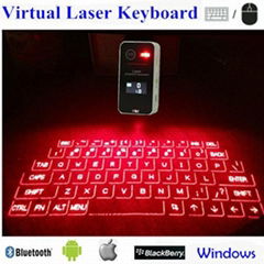 Touch Portable Bluetooth Virtual Laser Projection Keyboard With Lcd