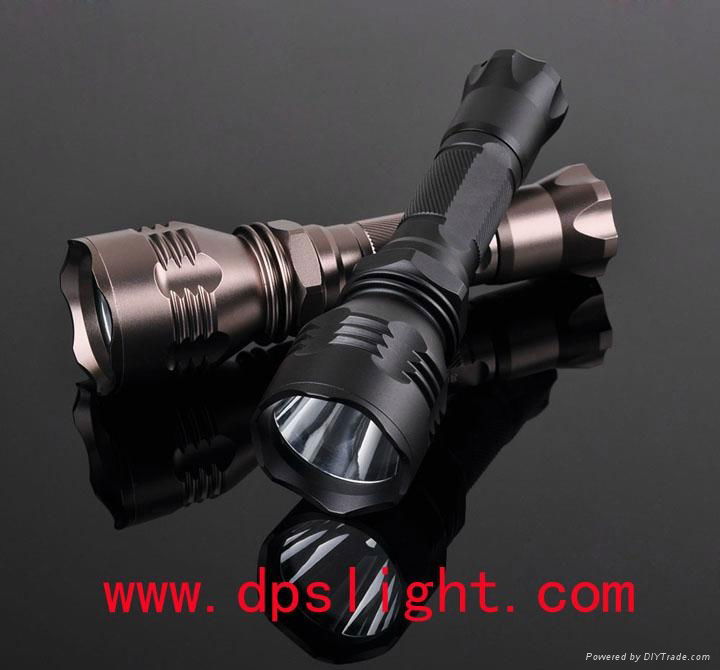 DipuSi waterproof rechargeable flashlight outdoor riding W2 4