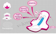 anion sanitary pad(v-love brand)