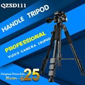 Q111 professional video camera tripod stand stable and portable camera tripod 