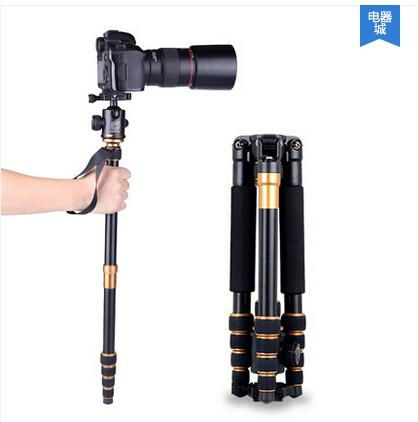 Q668 Aluminum digital camera tripod stand portable slr camera stand monopod 2