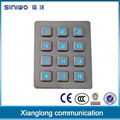 custom 3x4 keypad backlit digital