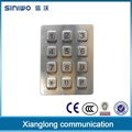 custom 3x4 keypad backlit digital backlit keypad metal button keypad 5