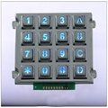 IP65 waterproof backlit metal keypad  3