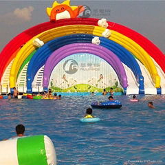 Rainbow water slide