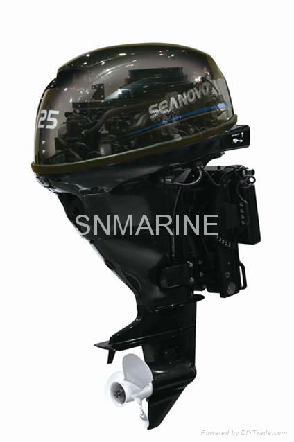 Four stroke power outboard engine