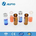 11mm amber crimp autosampler vial with writing patch 3