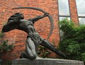 Large outdoor bronze sculpture