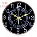 LISHUO12 inches large European wall clock simple contemporary  round  clock