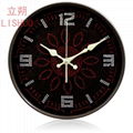 LISHUO12 inches large European wall clock simple contemporary  round  clock 5