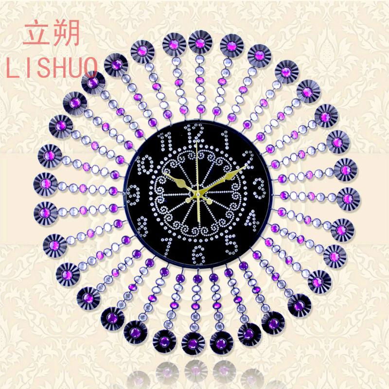 LISHUO seconds kill ou wall clock large creative personality modern living room  2