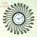 Lishuo seconds kill simple American home art digital clock restoring ancient way 3