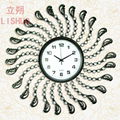 Lishuo seconds kill simple American home art digital clock restoring ancient way 1