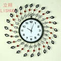 Lishuo European rural decorated living room big clock contracted creative mute c 1