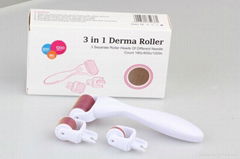 2015 new 180/600/1200 needles micro needle therapy 3 in 1 derma roller kit