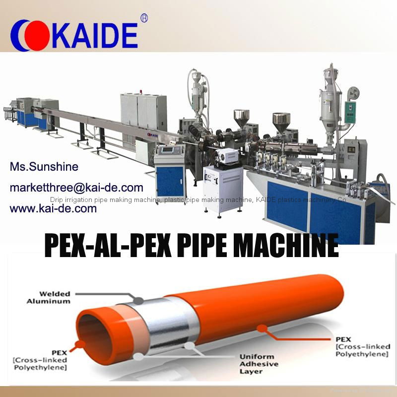 Overlap Welding PEX-AL-PEX Pipe Extruder  Machine KAIDE 4