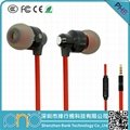 Best quality 3.5mm mono metal earphone for mobile phone with CE and RoHS 2