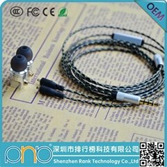 2015 high-end factory price super clear sound plug wired earphone in ear