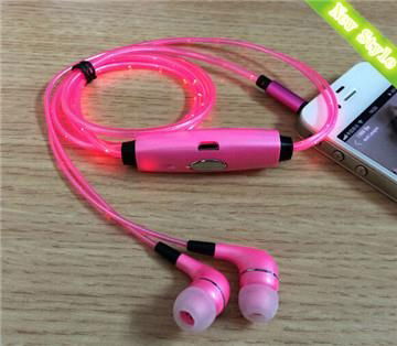 2015 New products LED colorful earphone with mic 4