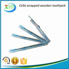 Cello wrapped wooden toothpick