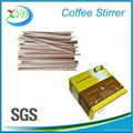 Wooden coffee stirrer