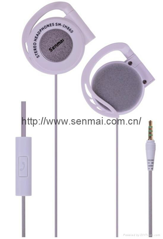 On ear earphone comfortable ear hook  for wearing and sport