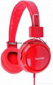 Fashional design noise-cancelling super bass comfortable haedband headphone 1