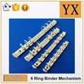 China Manufacturer Metal 6 Ring Binder Mechanism 5