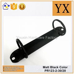 Power Coating Plate Matt Black Color Metal Clip 2 Hole Binder