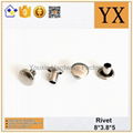 Nickel Custom Rivet Metal Hardware For