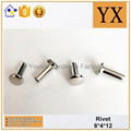 Nickel Custom Rivet Metal Hardware For Bags 5