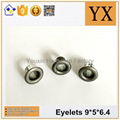 Round eyelet and garment for shoe lace 2