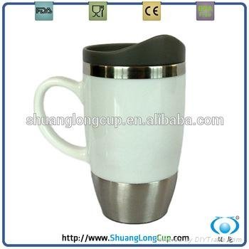 450ml Double wall travel mug wholesale 3