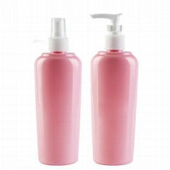 300ml PET Plastic Bottle for lotion and shampoo