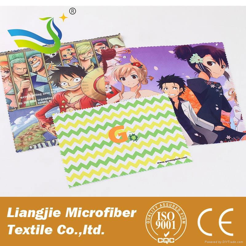 Digital Printed Microfiber Lens Cleaning Cloth for glasses