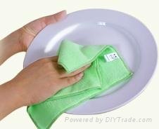 Super Absorbent kitchen cleaning cloth microfiber towel 30x30cm