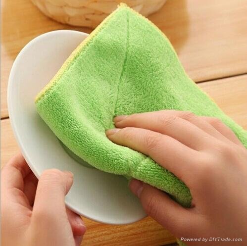 Super Absorbent kitchen cleaning cloth microfiber towel 30x30cm 2