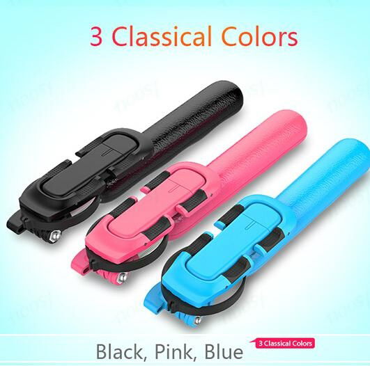 mini wireless bluetooth selfie stick monopod with bluetooth shutter button 2