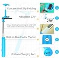 mini wireless bluetooth selfie stick monopod with bluetooth shutter button 5