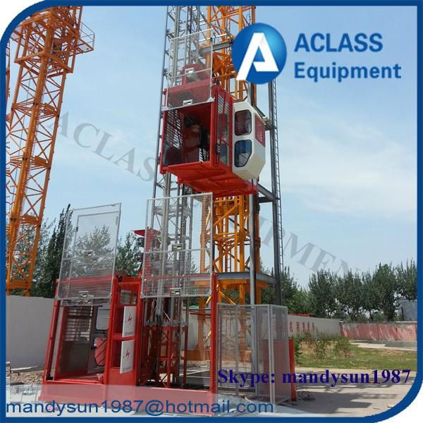 4ton double cages construction building hoist 3