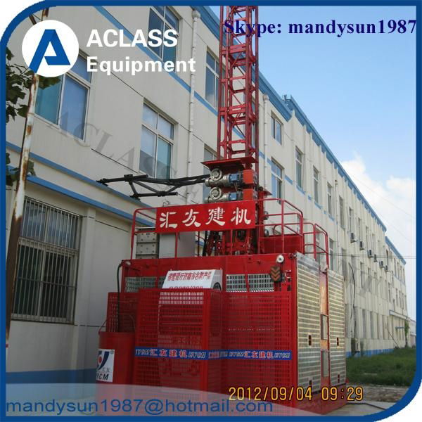 4ton double cages construction building hoist 2