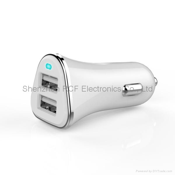 2015 new product mobile charger for iphone dual usb car charger  3