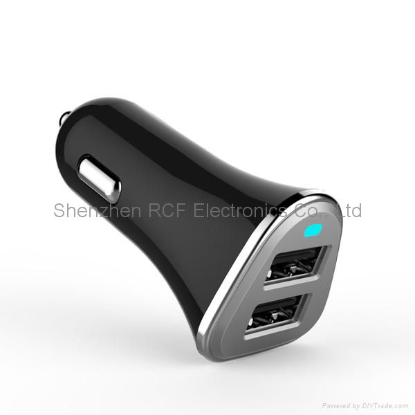 2015 new product mobile charger for iphone dual usb car charger  4