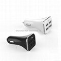 super fast mobile phone car charger for 2 phones and 2 tablet 4 usb car charger 2